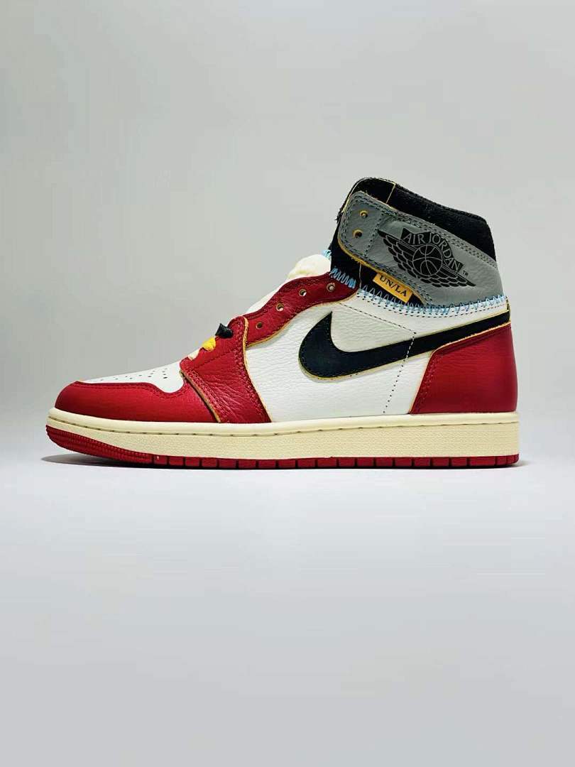 Union LA Air Jordan 1 Retro High OG Varsity Red Black White Sail Sneakers BV1300-106