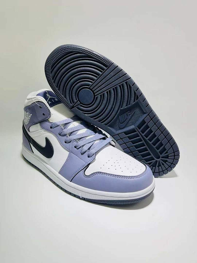 Nike Air Jordan 1 Mid SE Purple Dust White Light Lilac Lavender Sneakers Shoes DX4376-100