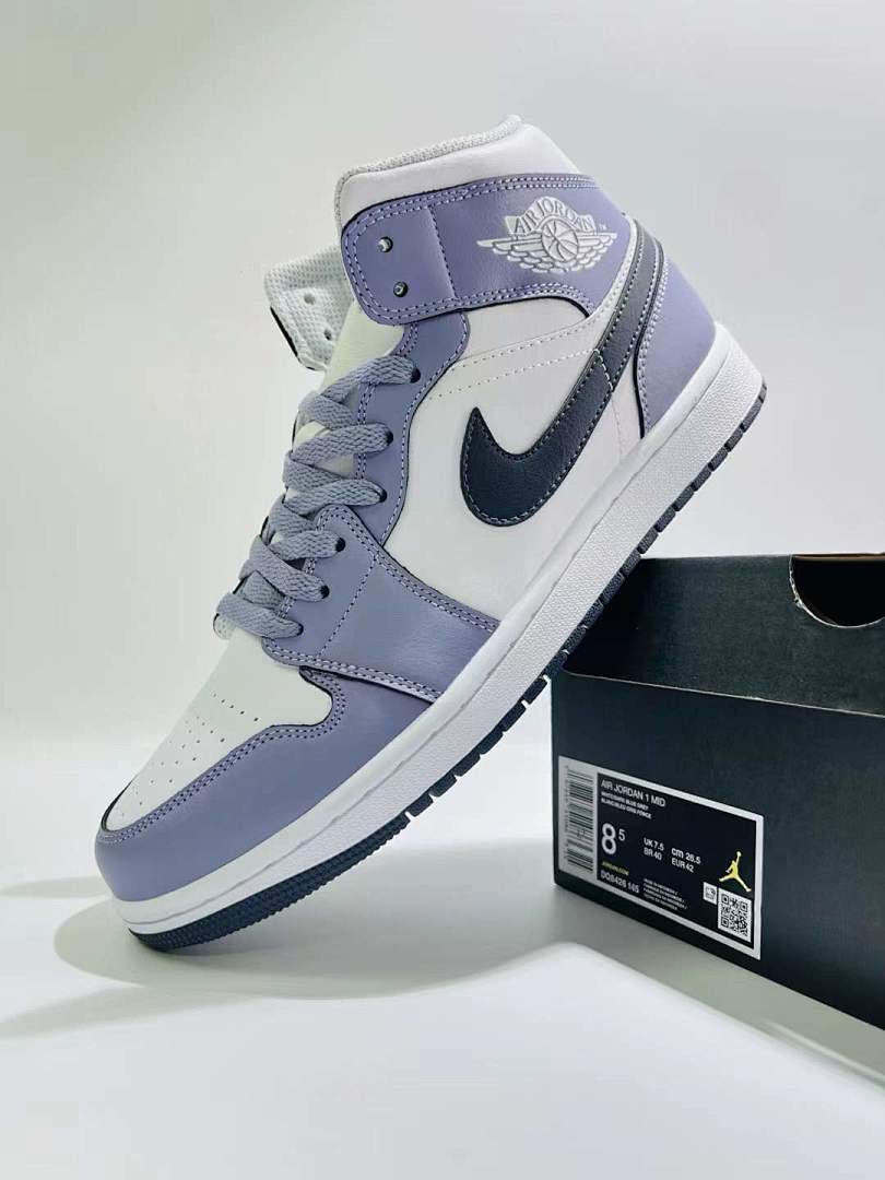 Nike Air Jordan 1 Mid SE Purple Dust White Light Lilac Lavender Sneakers Shoes DX4376-100