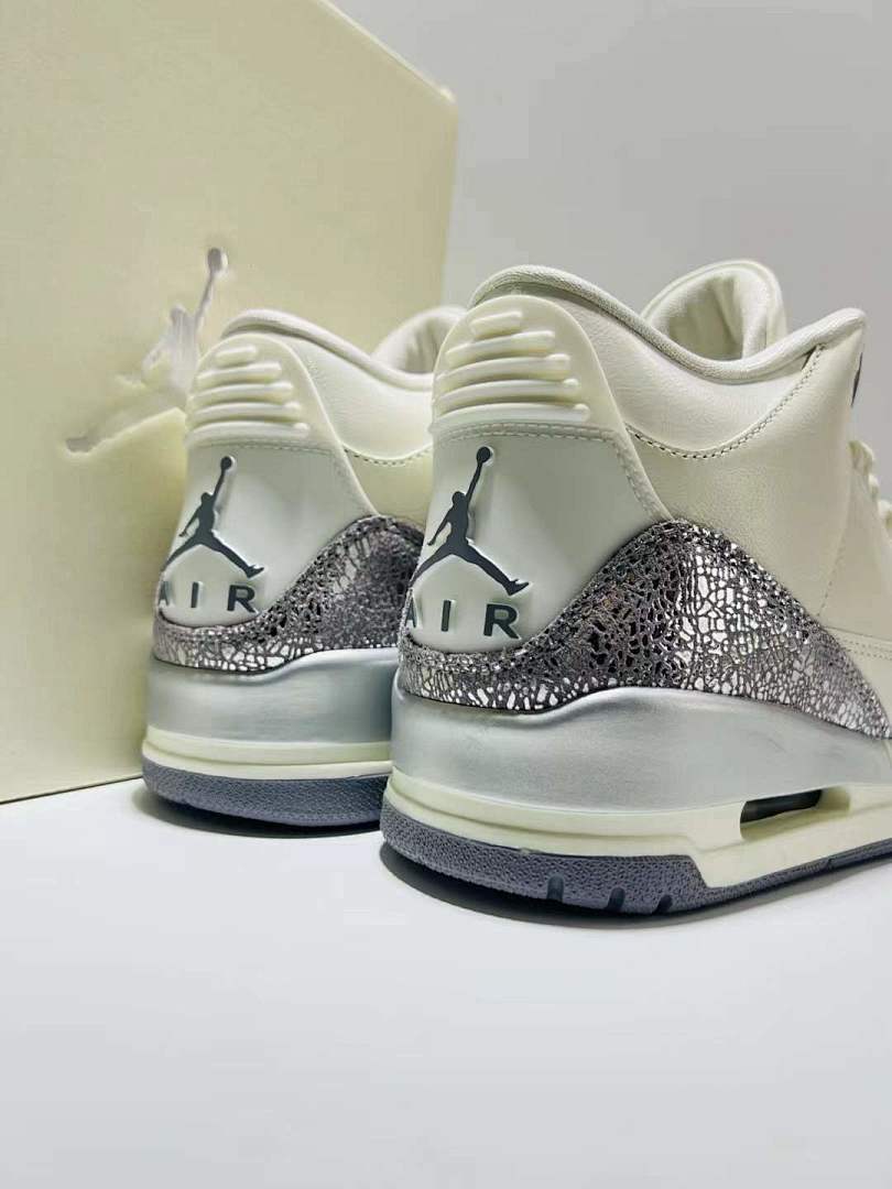 Nike Air Jordan 3 Retro Craft Ivory Cement Grey Sneakers FJ9479-100