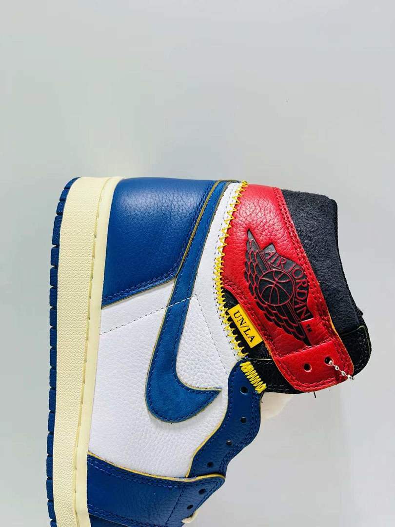Union x Air Jordan 1 Retro High OG Storm Blue Sneakers (BV1300-146) Men's Limited Edition Collaboration