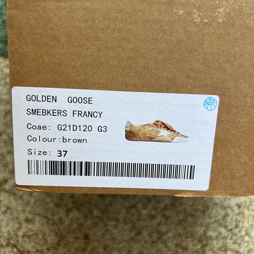 Golden Goose Stardan Brown Suede White Star Sneakers