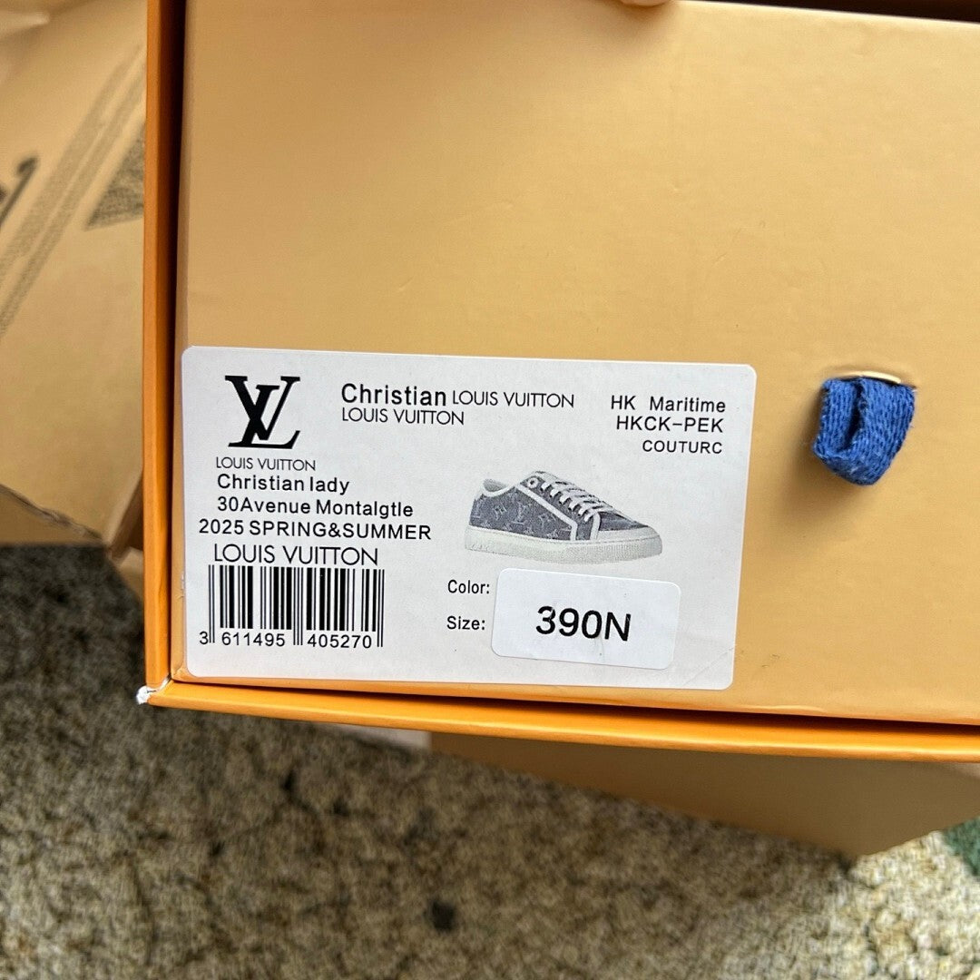Louis Vuitton Frontrow Sneaker Monogram Denim Grey