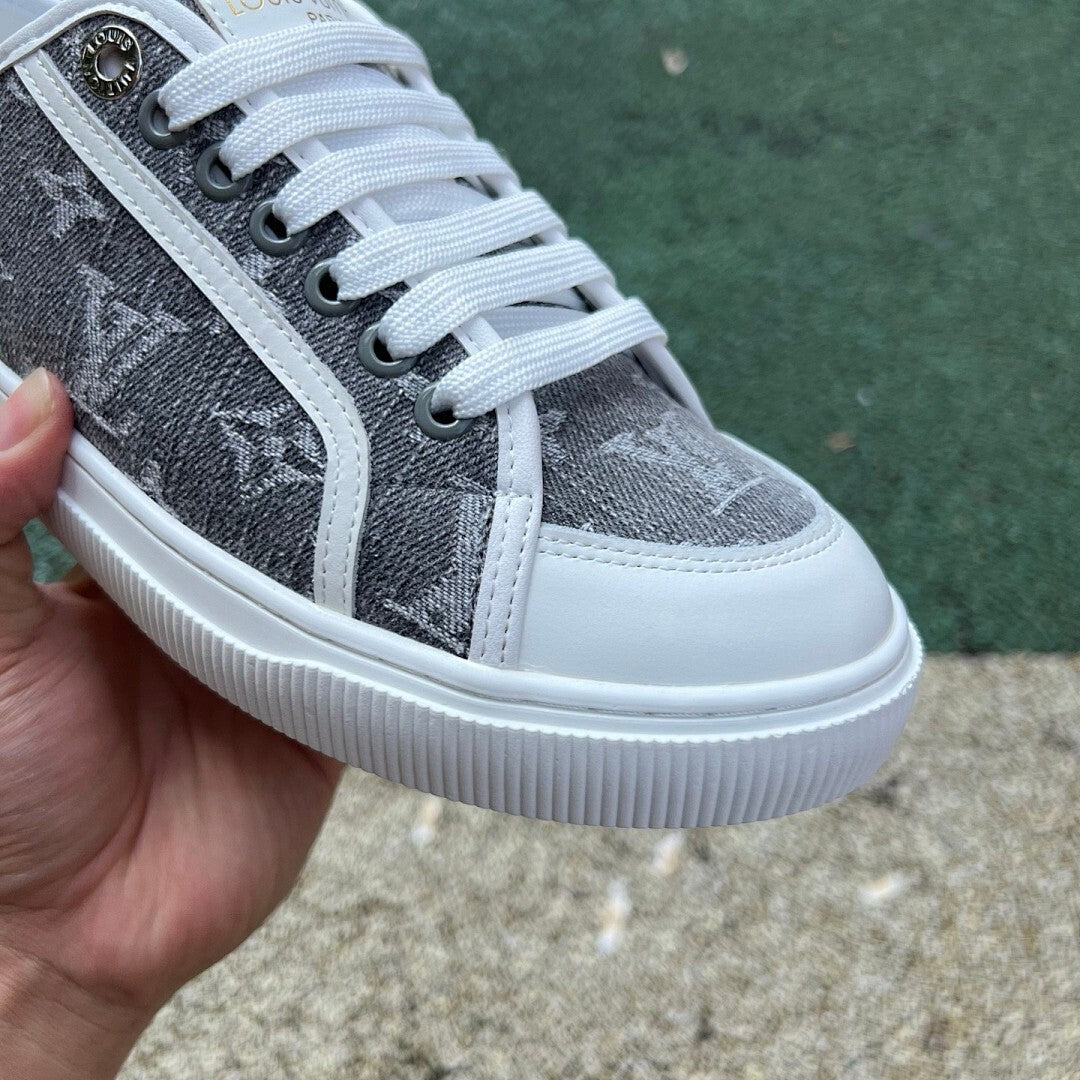 Louis Vuitton Frontrow Sneaker Monogram Denim Grey