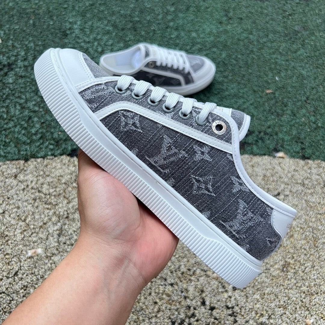Louis Vuitton Frontrow Sneaker Monogram Denim Grey