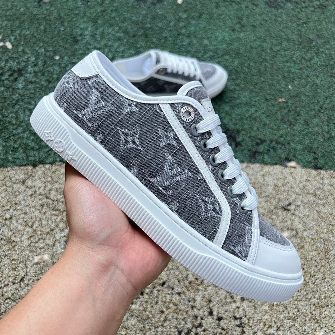 Louis Vuitton Frontrow Sneaker Monogram Denim Grey