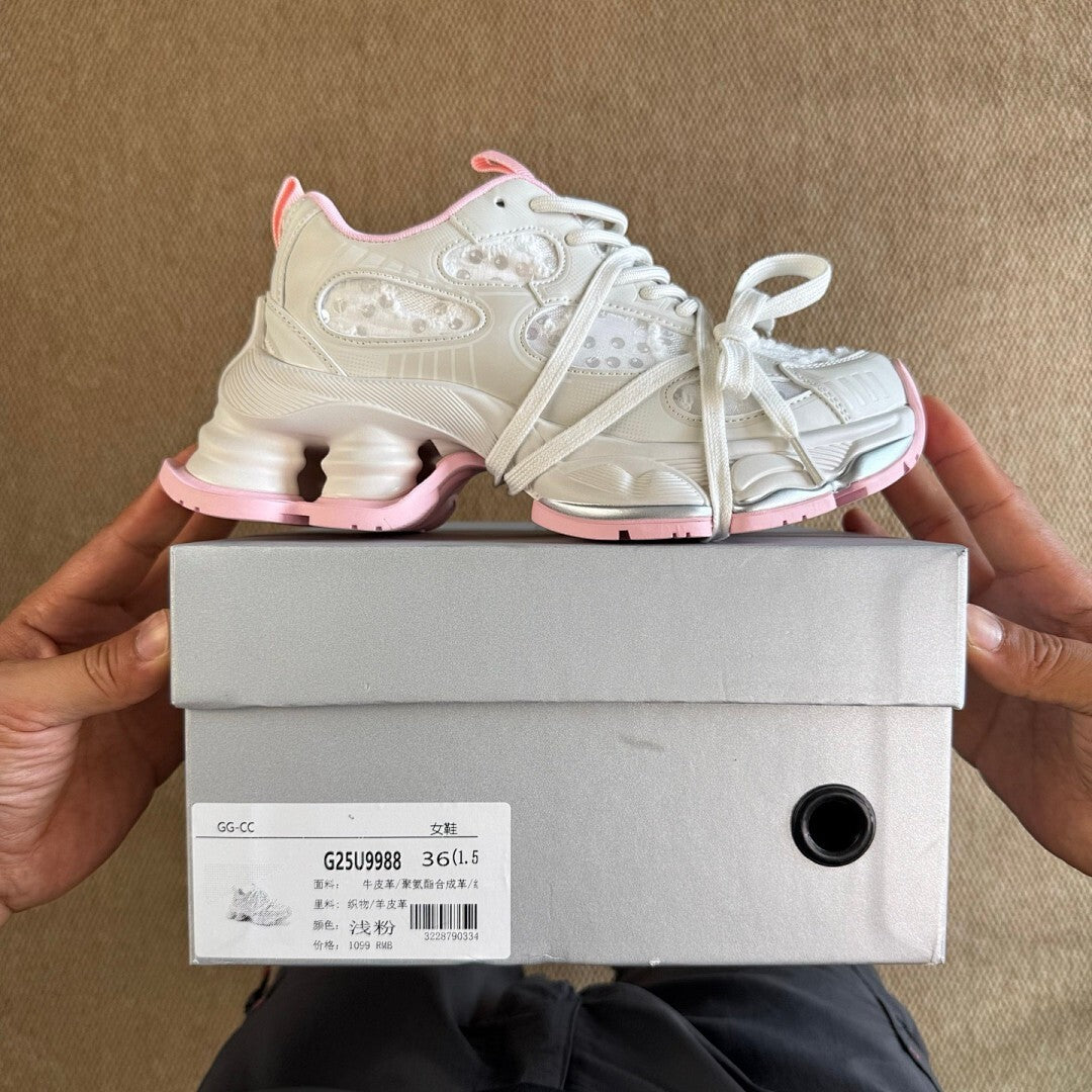 Dior B33 Sneaker Beige and Pink 3SN290ZNN_H167