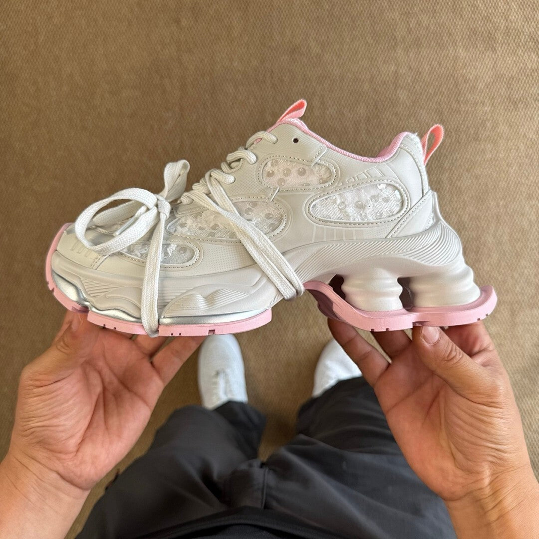 Dior B33 Sneaker Beige and Pink 3SN290ZNN_H167