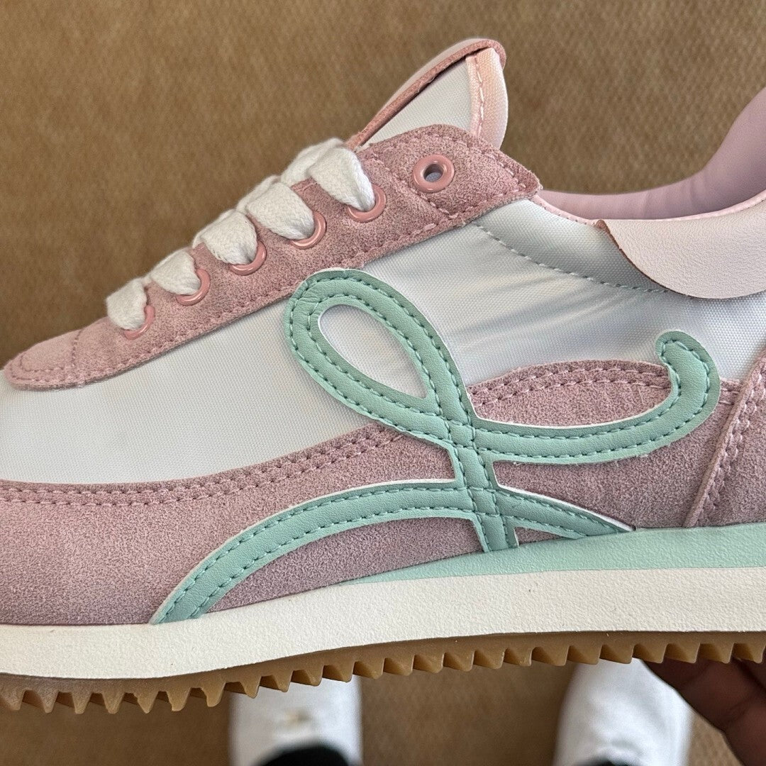 Loewe Flow Runner Sneakers Pink White Mint Green