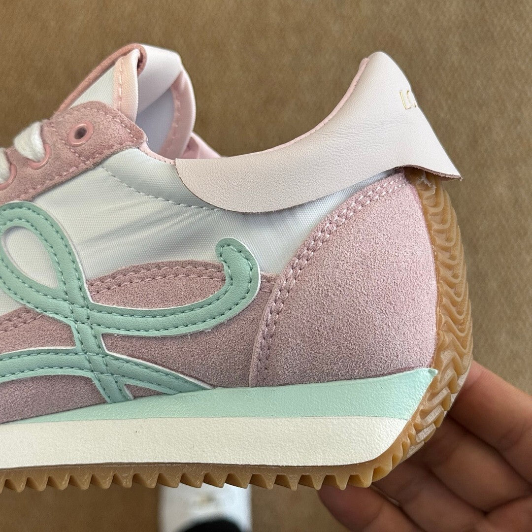 Loewe Flow Runner Sneakers Pink White Mint Green