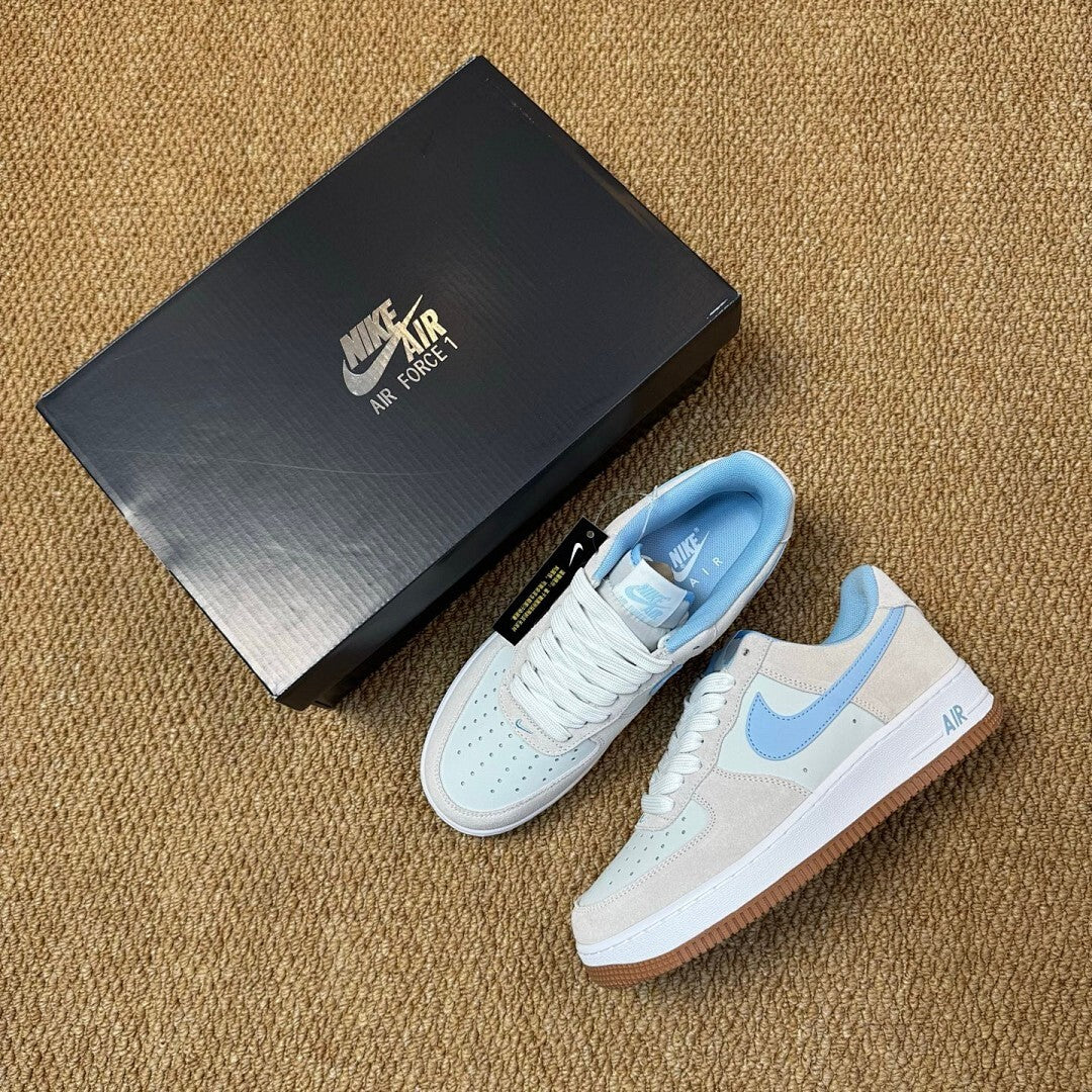 Nike Air Force 1 '07 LV8 Light Bone University Blue Gum Light Brown DX2650-001