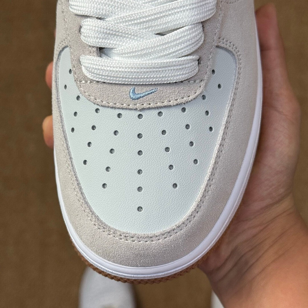 Nike Air Force 1 '07 LV8 Light Bone University Blue Gum Light Brown DX2650-001