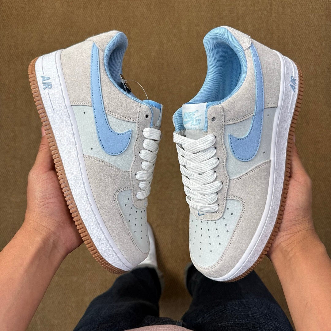 Nike Air Force 1 '07 LV8 Light Bone University Blue Gum Light Brown DX2650-001