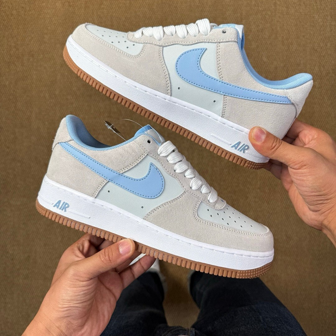 Nike Air Force 1 '07 LV8 Light Bone University Blue Gum Light Brown DX2650-001