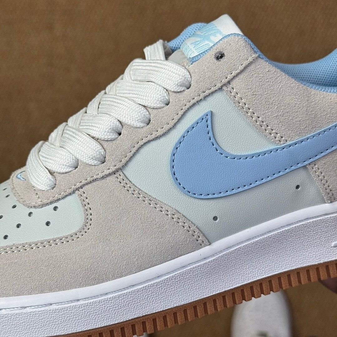 Nike Air Force 1 '07 LV8 Light Bone University Blue Gum Light Brown DX2650-001
