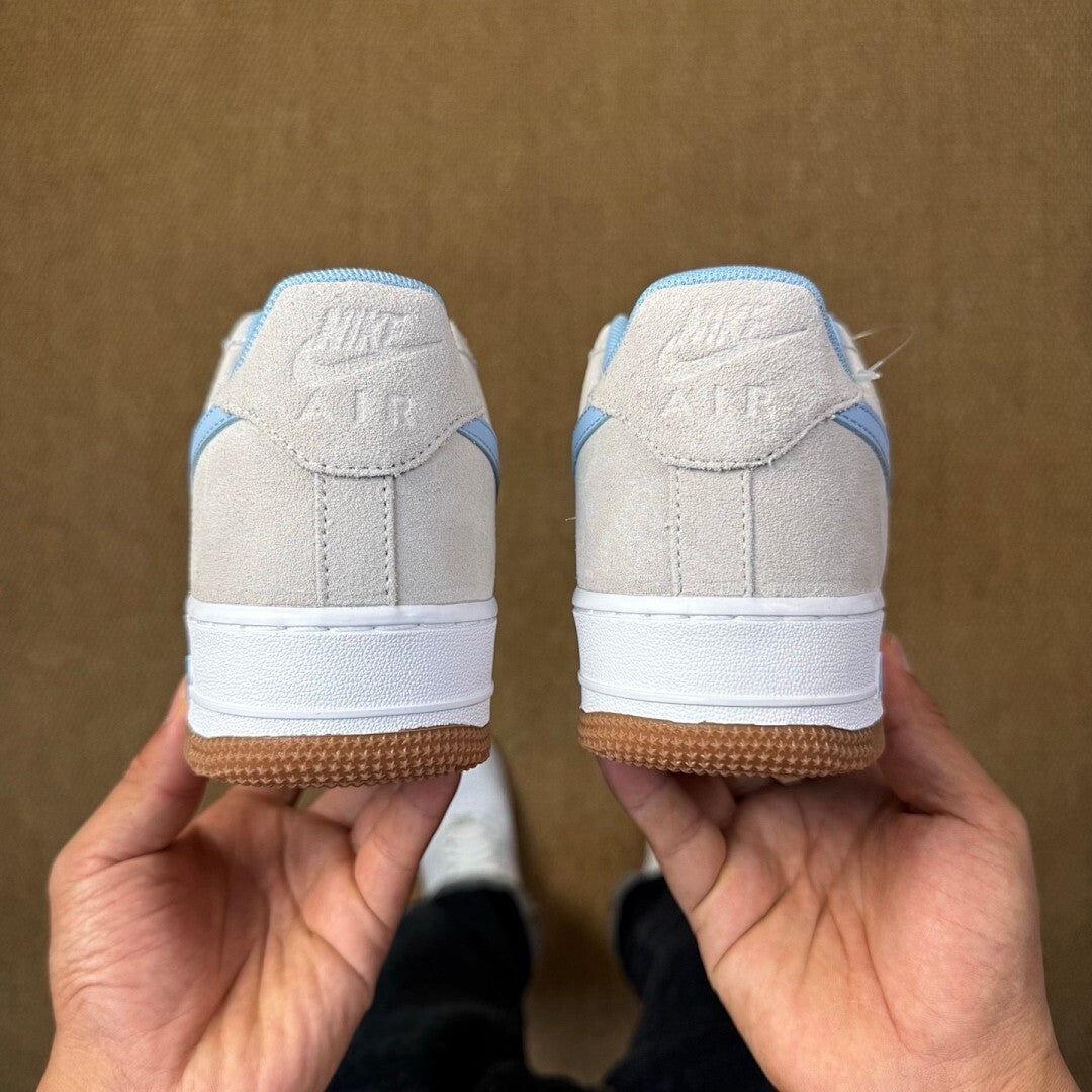 Nike Air Force 1 '07 LV8 Light Bone University Blue Gum Light Brown DX2650-001