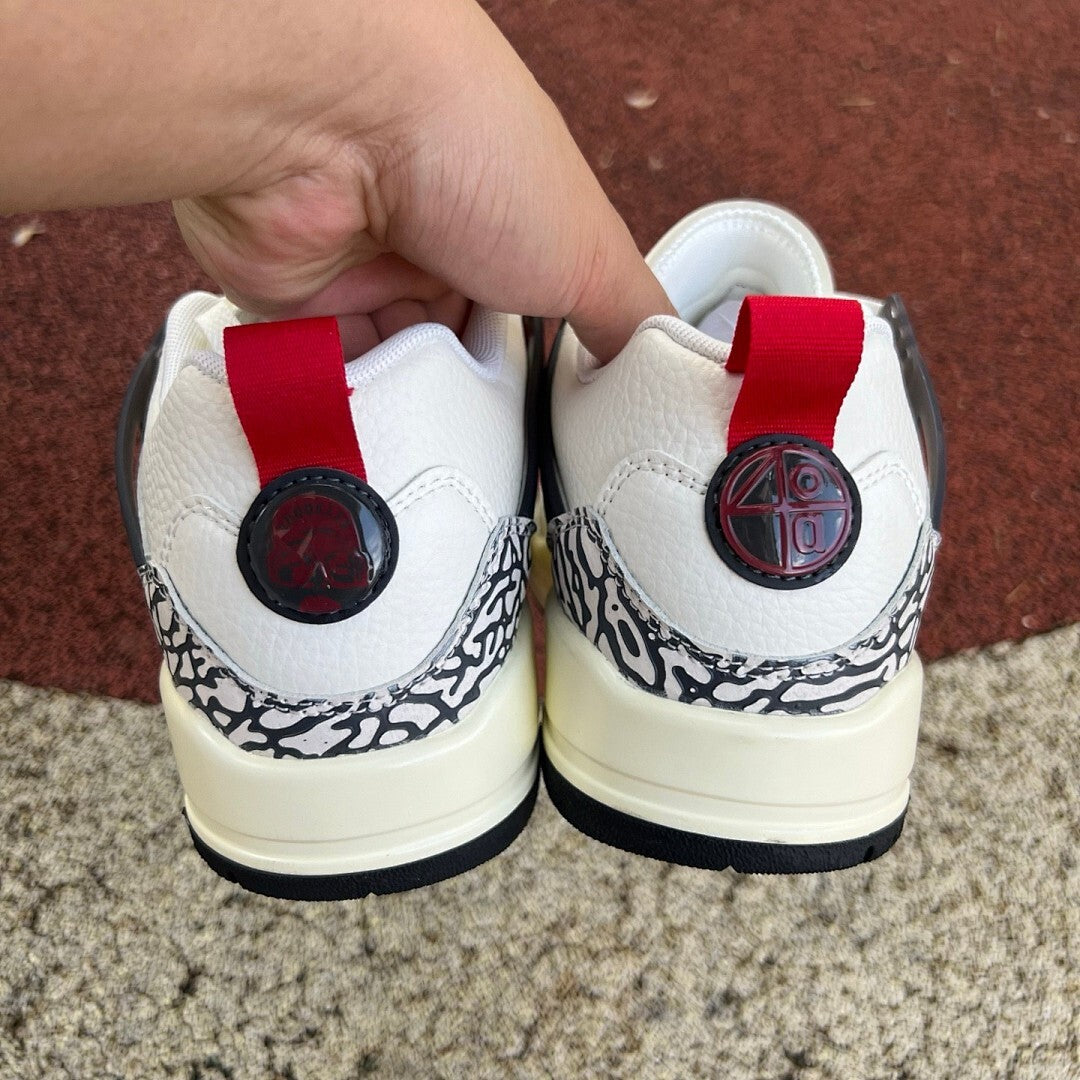 Jordan Spizike Low White True Red Cement Grey Sail