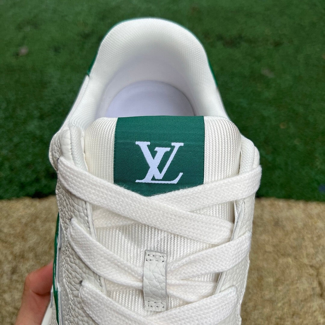 Louis Vuitton LV Trainer Sneaker White Green Grey