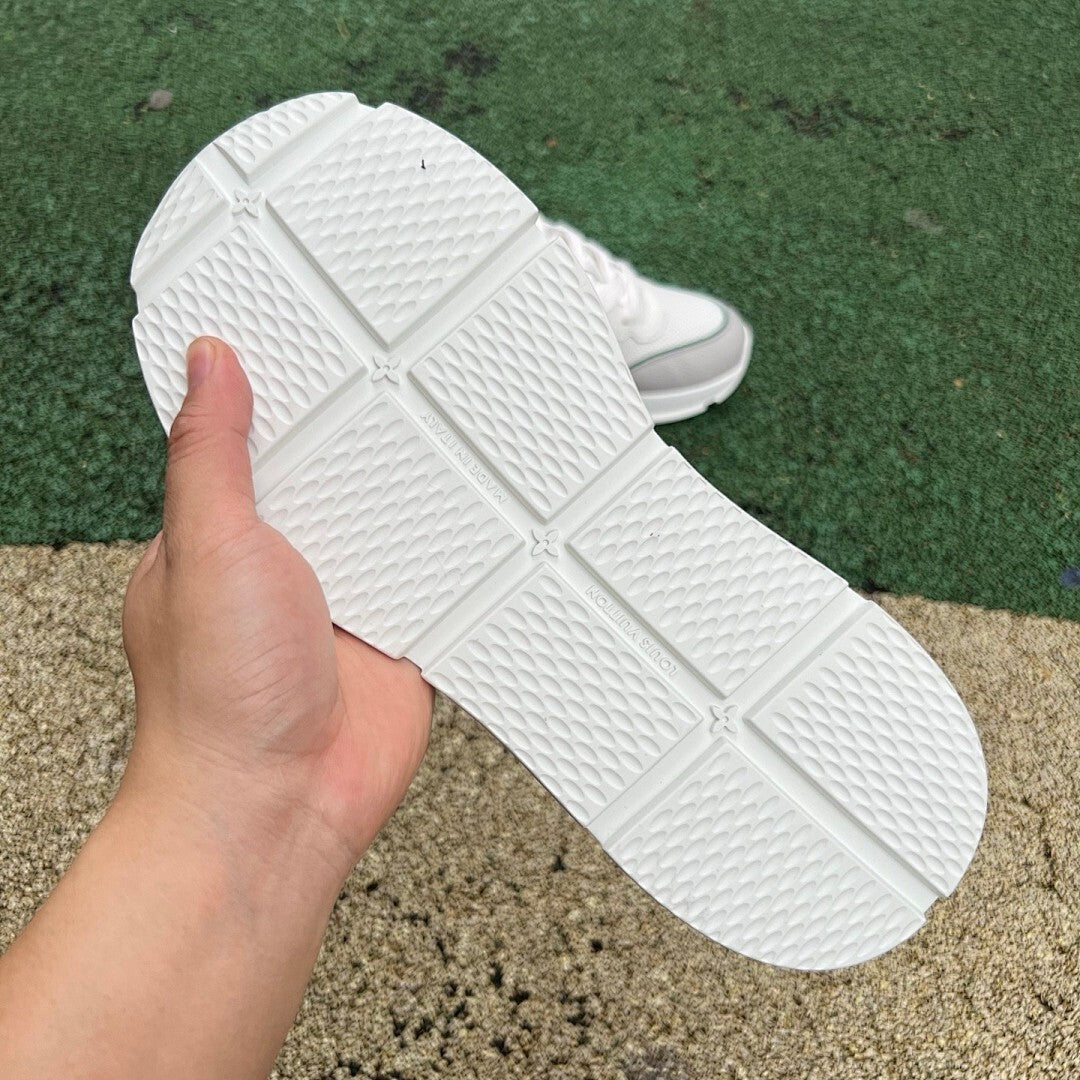 Louis Vuitton LV Trainer Sneaker White Green Grey