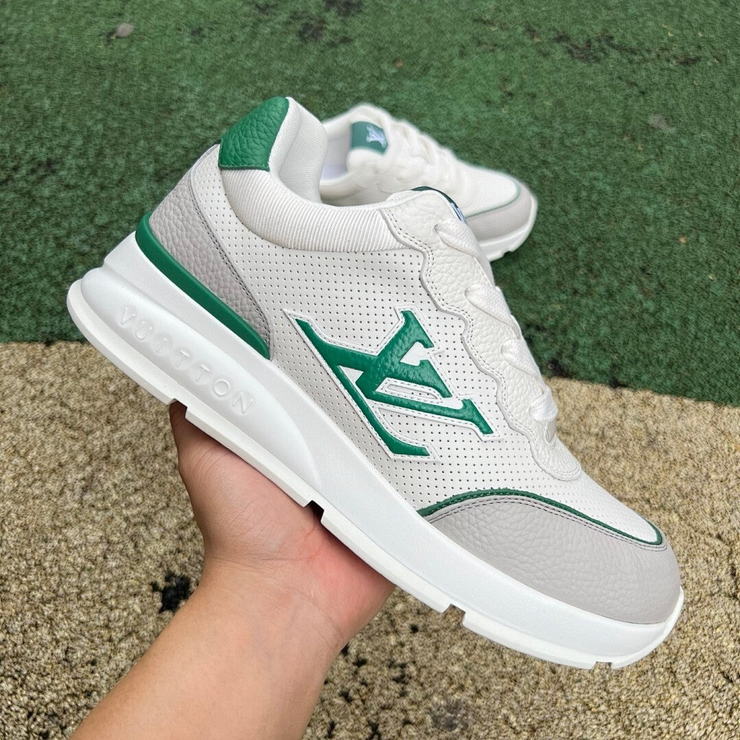 Louis Vuitton LV Trainer Sneaker White Green Grey
