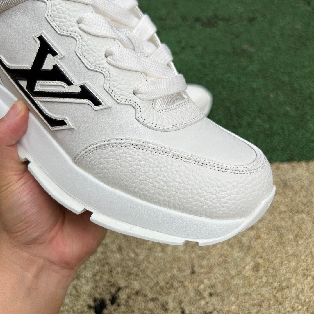Louis Vuitton LV Runner Sneaker White Leather Black LV Monogram