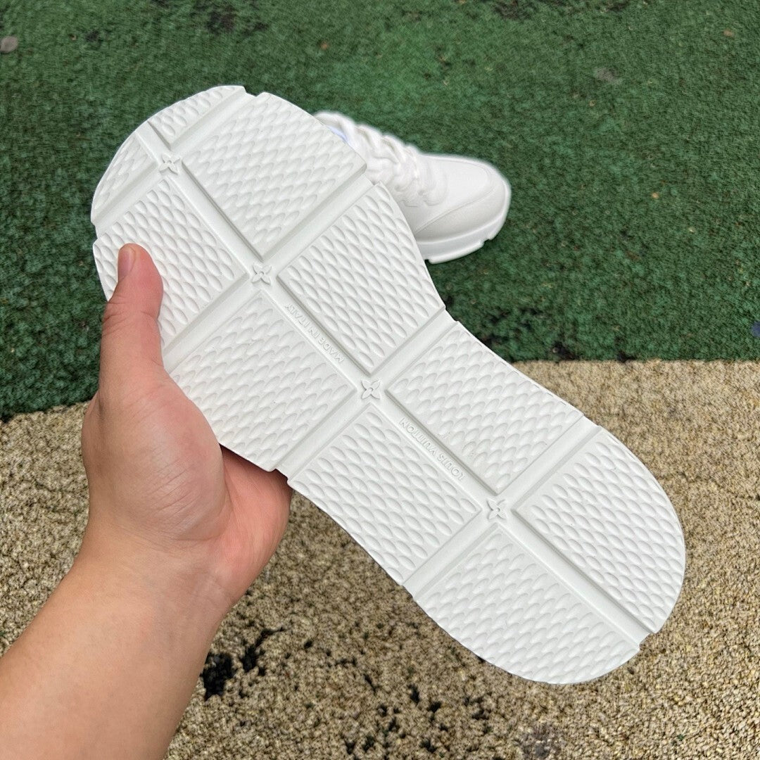 Louis Vuitton LV Runner Sneaker White Leather Black LV Monogram
