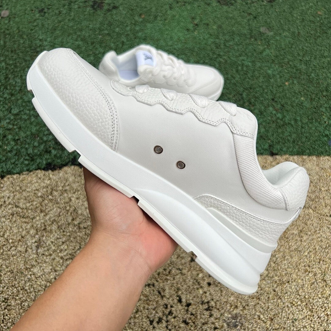 Louis Vuitton LV Runner Sneaker White Leather Black LV Monogram