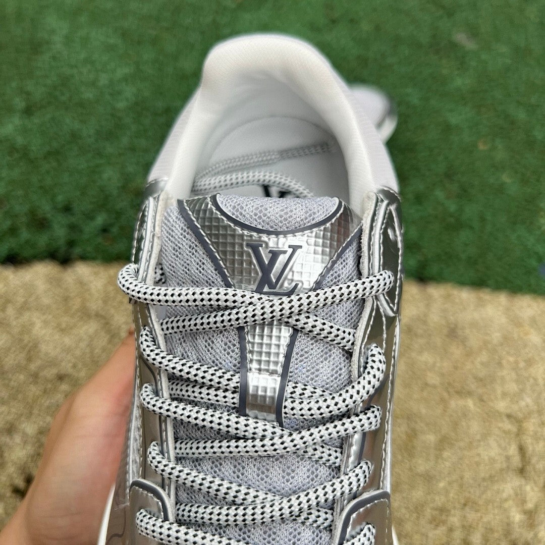 Louis Vuitton LV Run Away Pulse Trainer Metallic Silver 1ABCGM