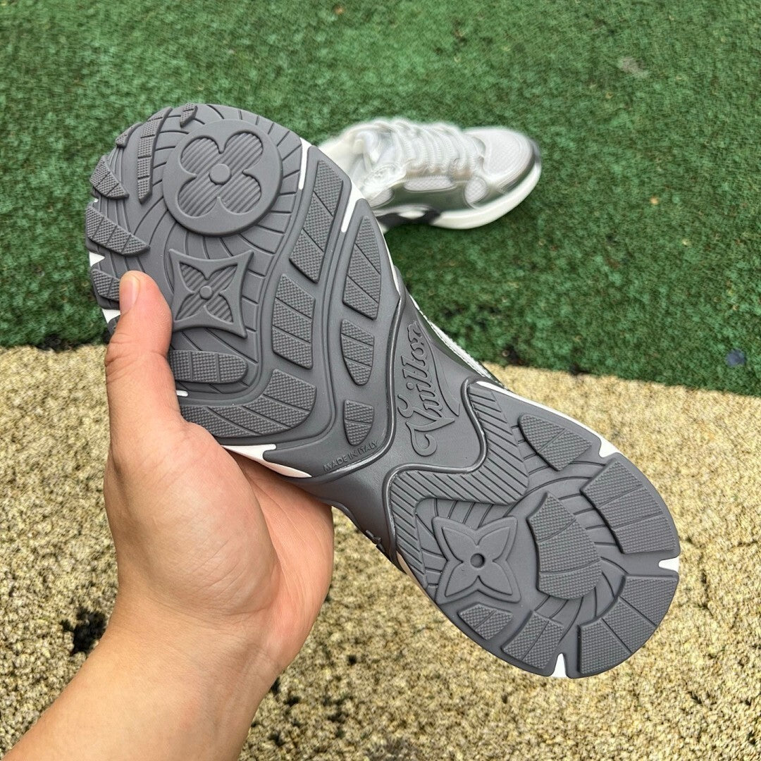 Louis Vuitton LV Run Away Pulse Trainer Metallic Silver 1ABCGM