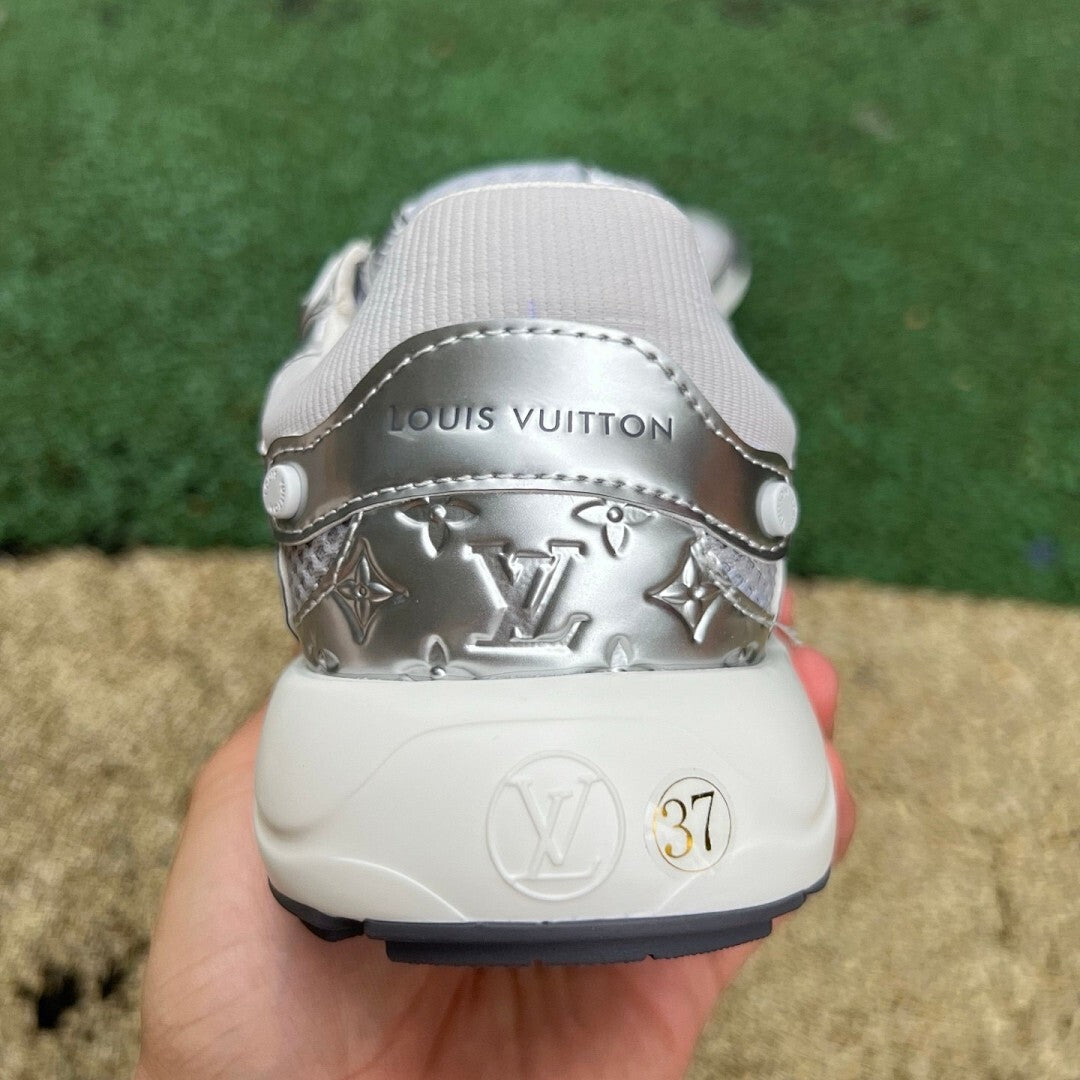 Louis Vuitton LV Run Away Pulse Trainer Metallic Silver 1ABCGM