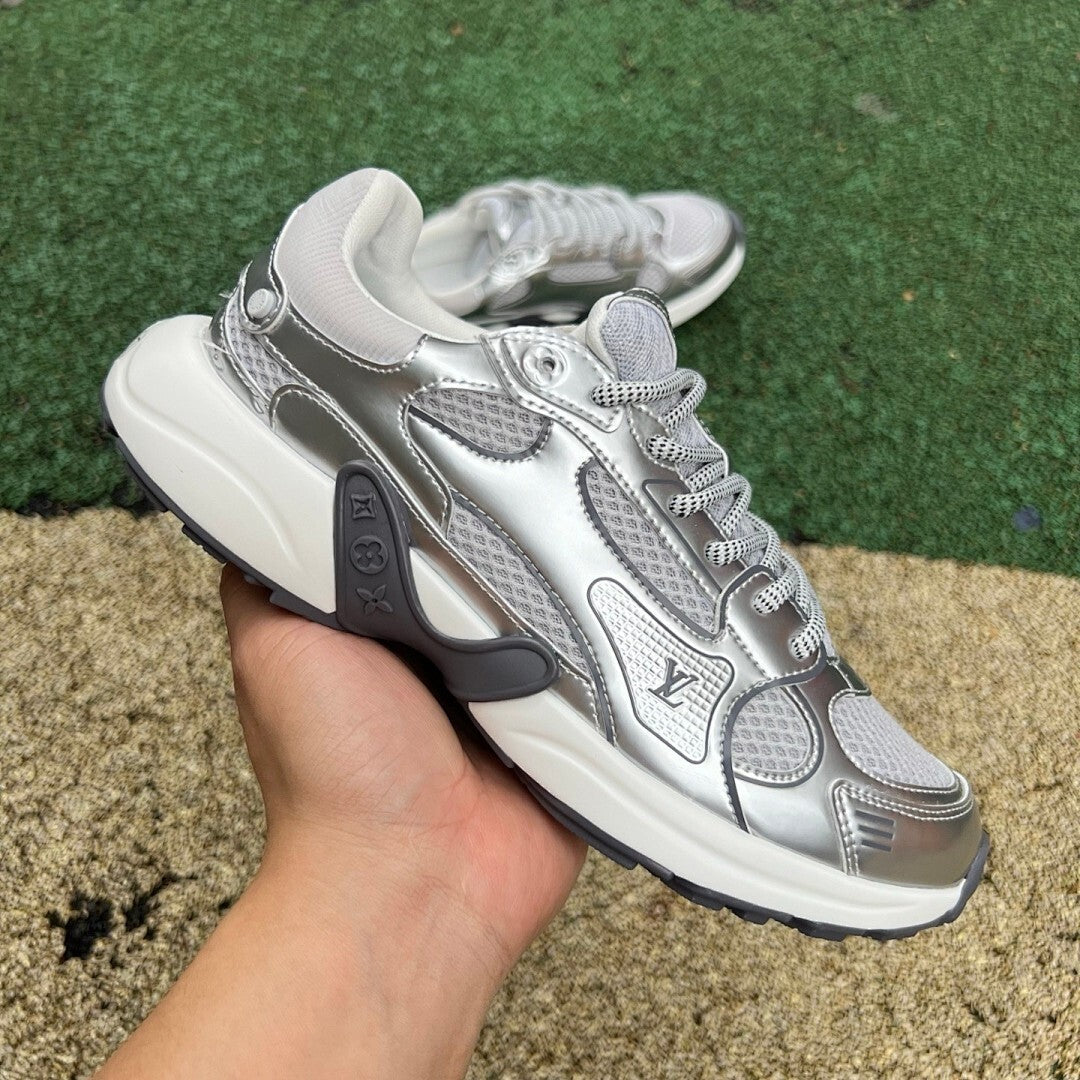 Louis Vuitton LV Run Away Pulse Trainer Metallic Silver 1ABCGM