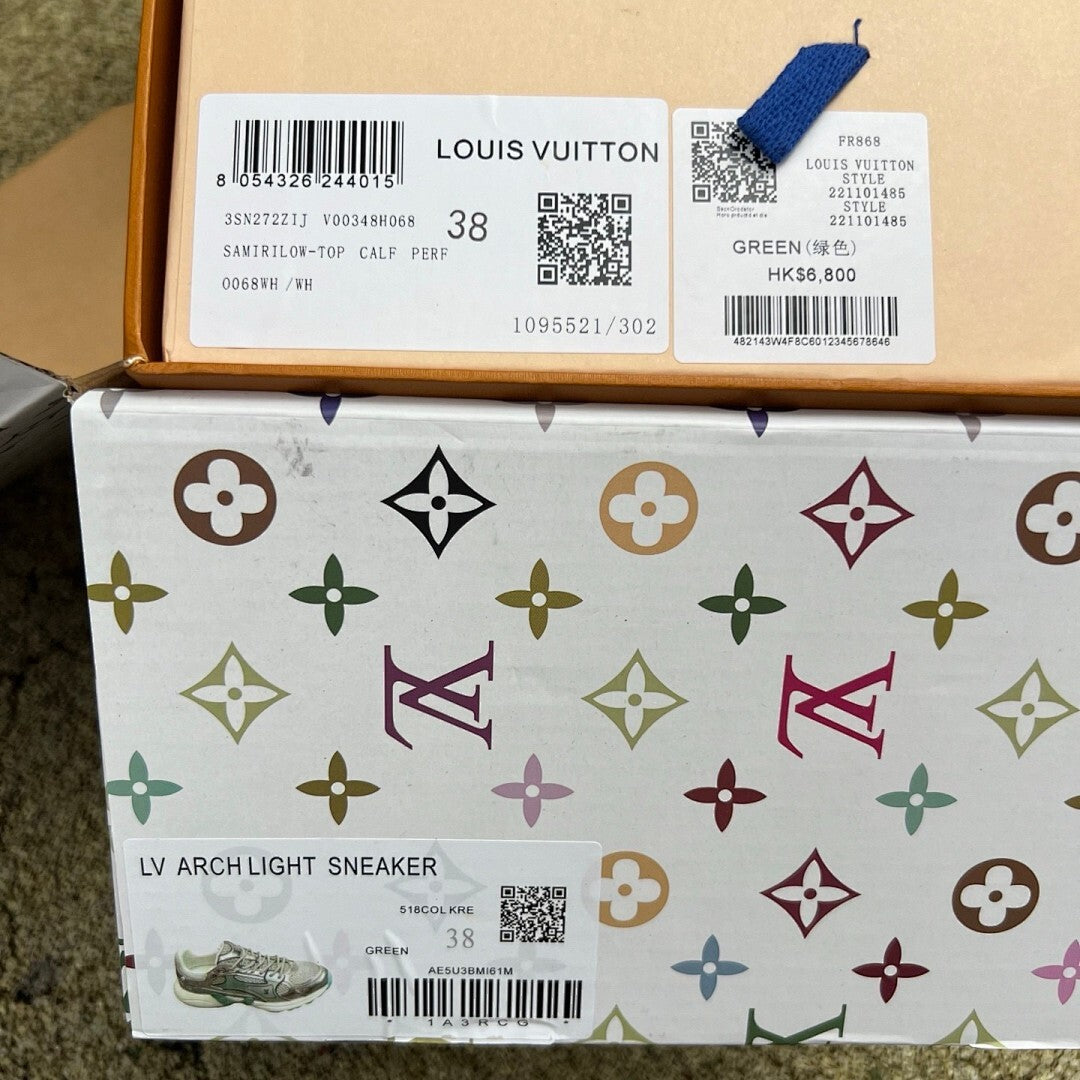 Louis Vuitton LV Archlight Trainer Silver Mint Green