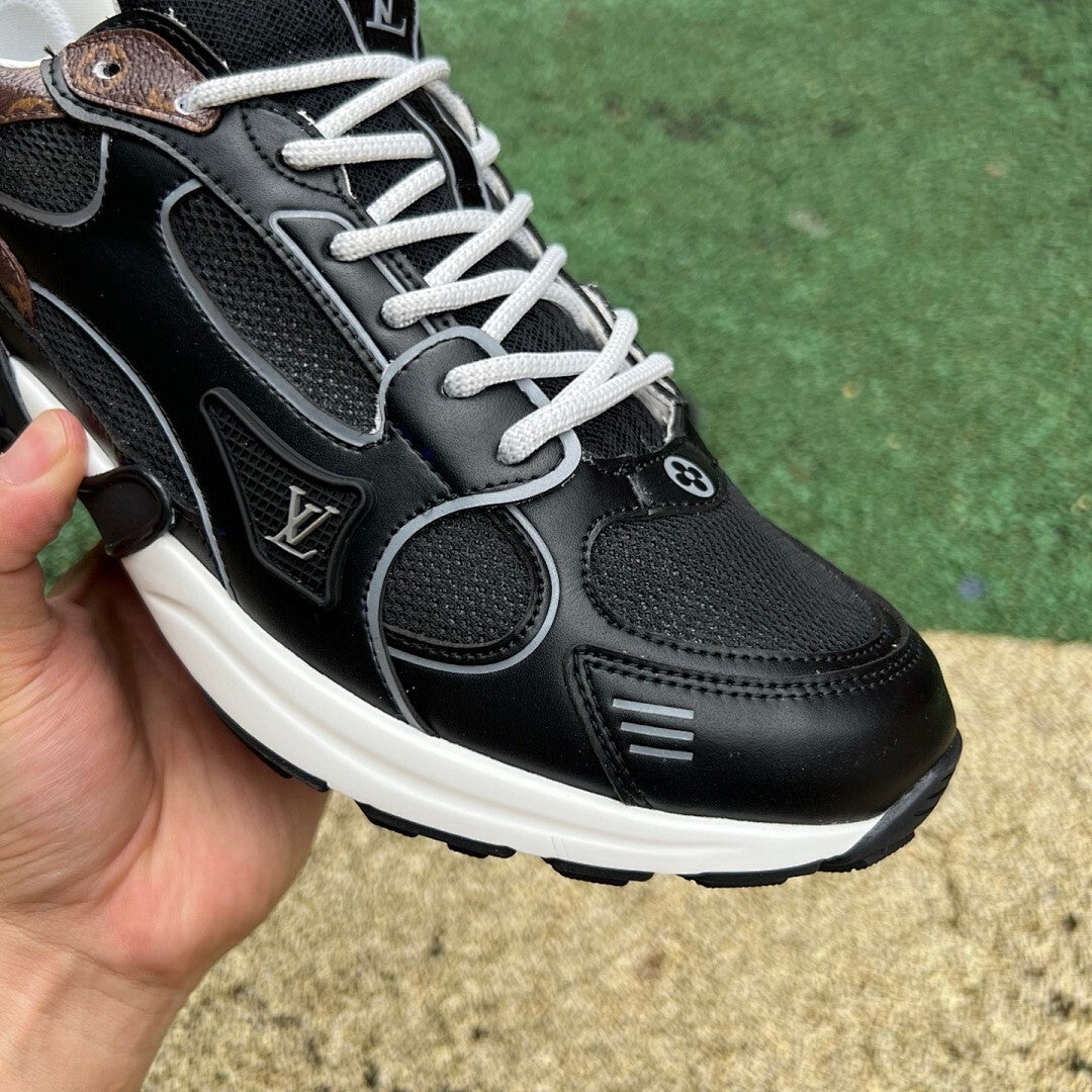 Louis Vuitton Run Away Pulse Sneaker Black Monogram 1A4Q2N