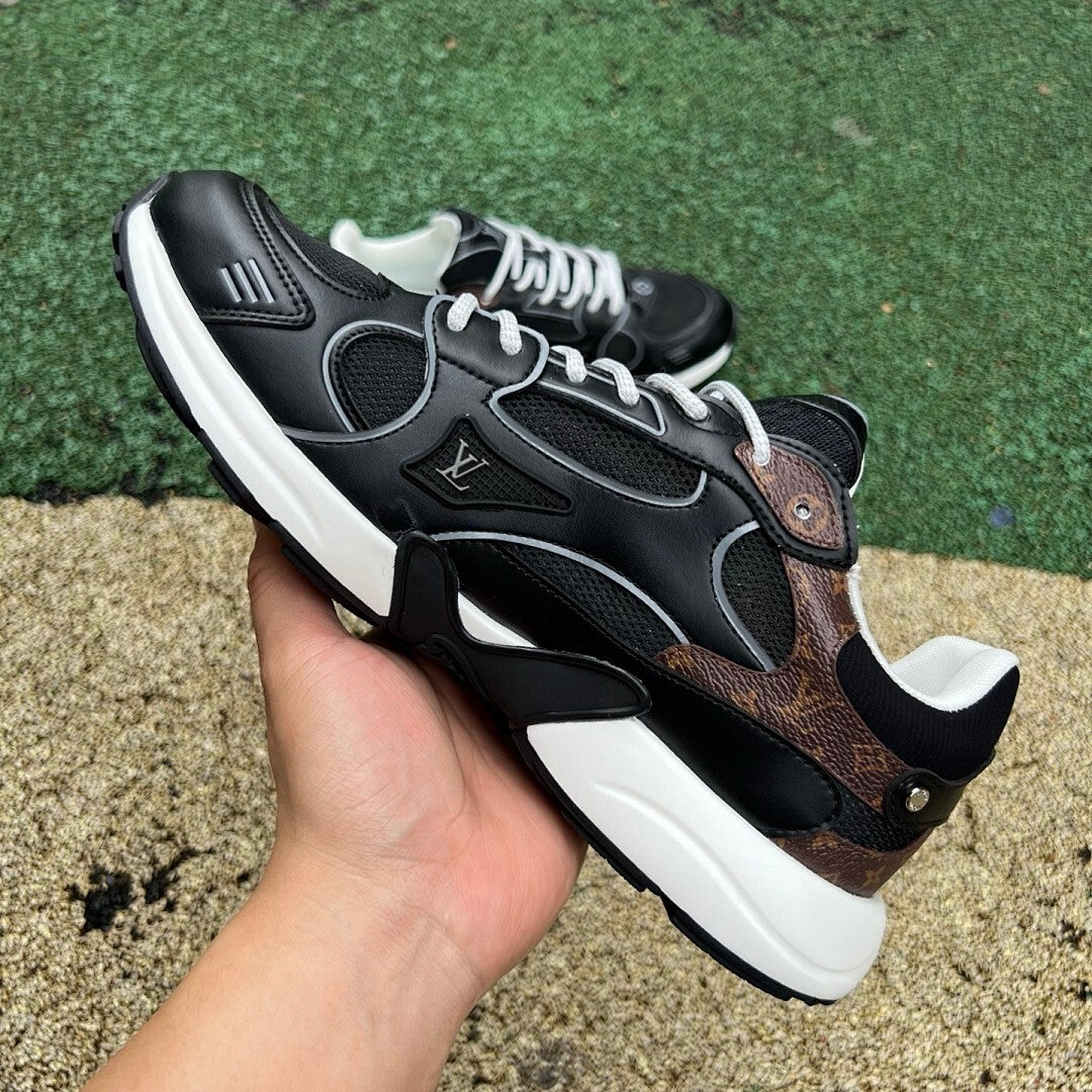 Louis Vuitton Run Away Pulse Sneaker Black Monogram 1A4Q2N