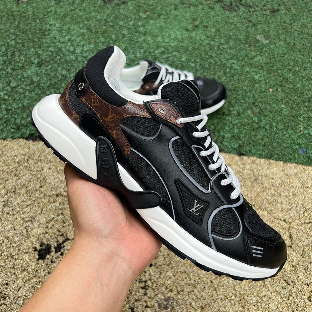 Louis Vuitton Run Away Pulse Sneaker Black Monogram 1A4Q2N