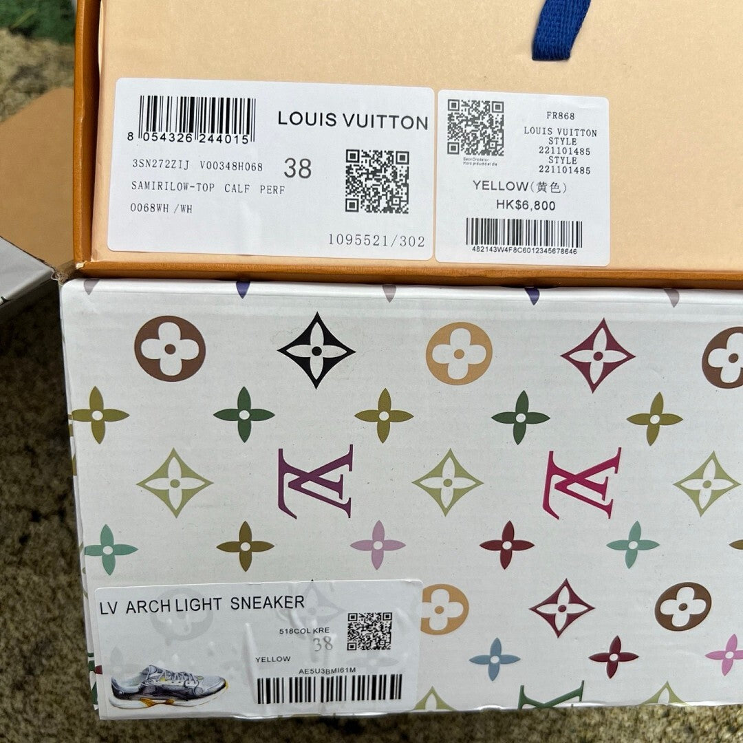 Louis Vuitton LV Runner Tatic Sneaker 1AA69R Silver Yellow