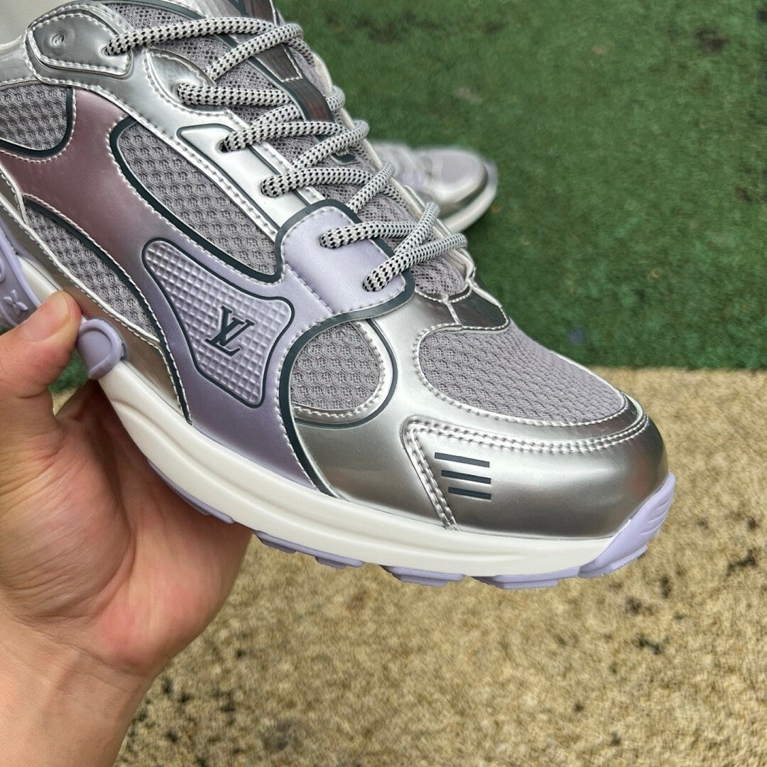 Louis Vuitton LV Runner Tactic Sneaker Metallic Silver