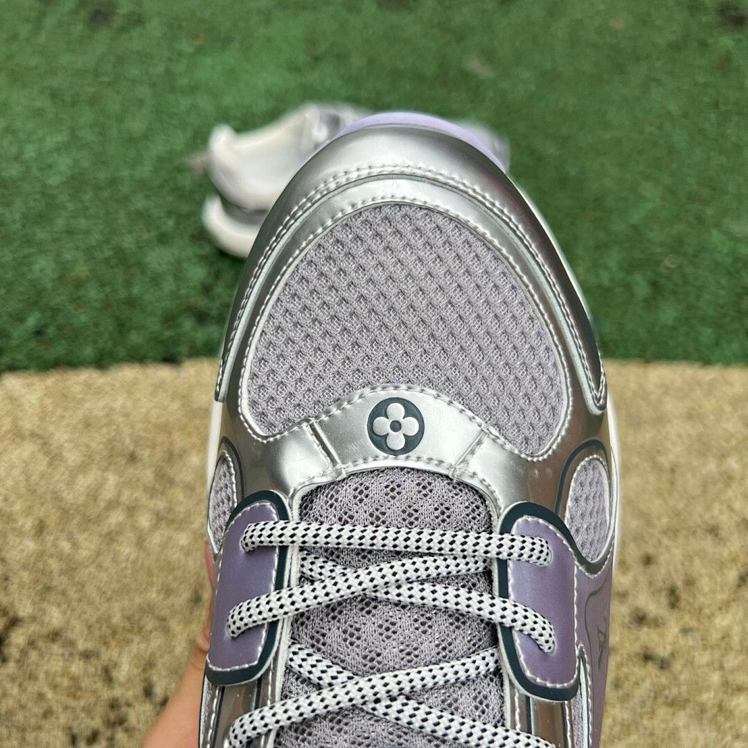 Louis Vuitton LV Runner Tactic Sneaker Metallic Silver