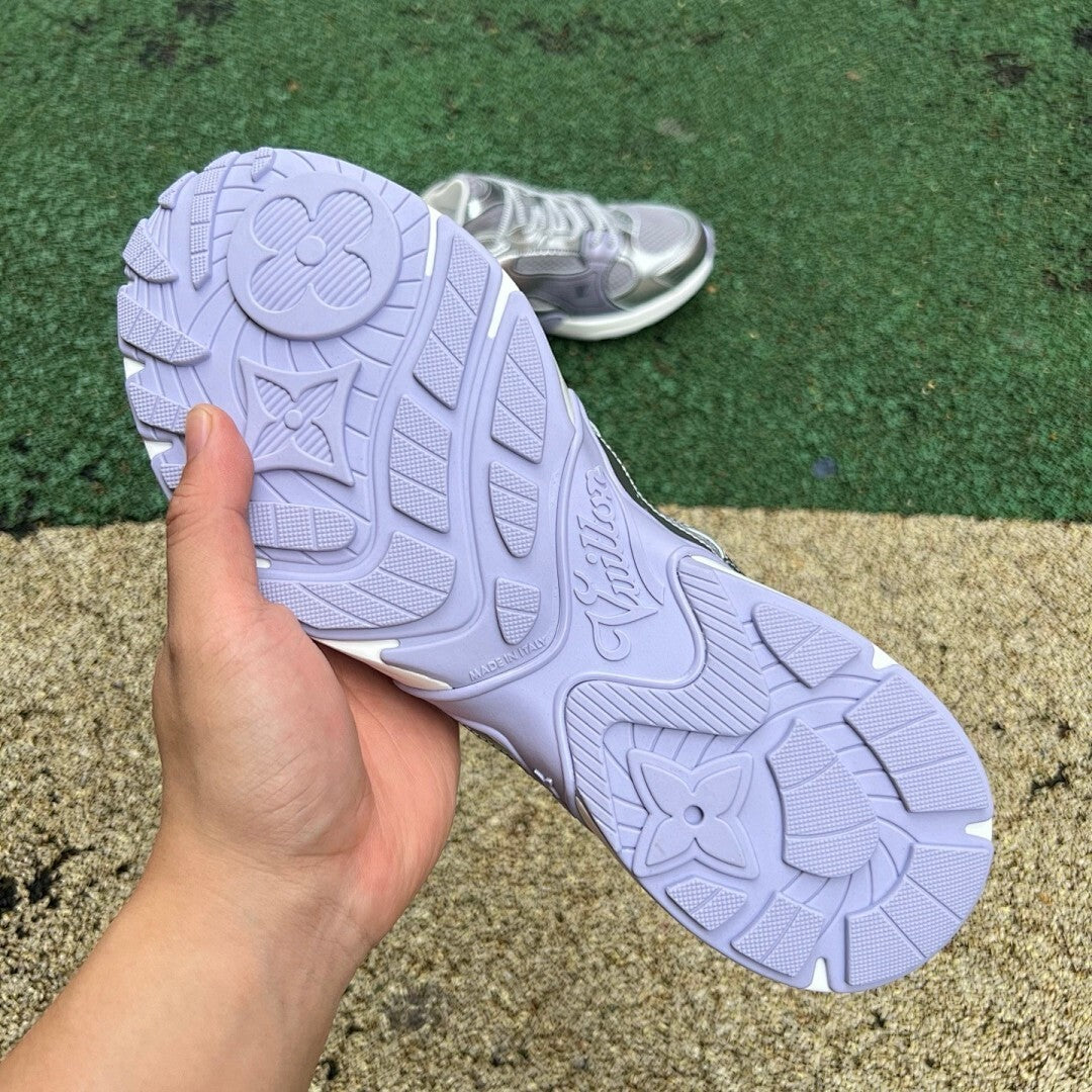Louis Vuitton LV Runner Tactic Sneaker Metallic Silver