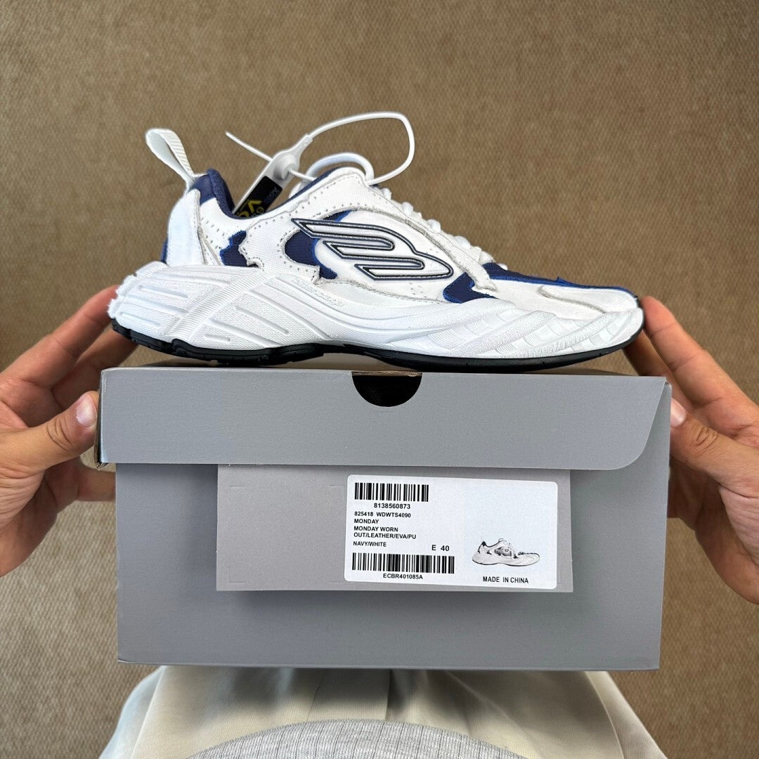 Skechers Arch Fit - Comfy Wave White Navy 149414