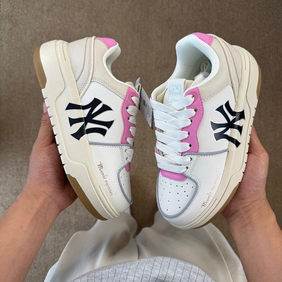 MLB Chunky Liner New York Yankees Moonlit Mysteries Pink White Sneakers 3ASXCB01N-50PKS