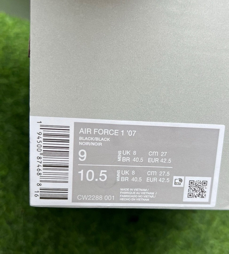 Nike Air Force 1 Low '07 Triple Black CW2288-001