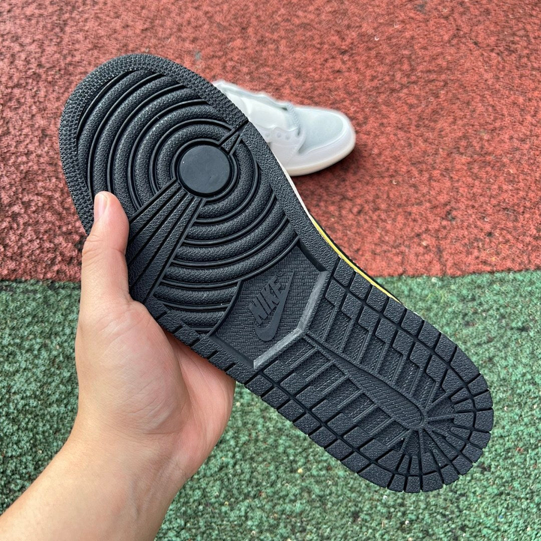 Nike Air Jordan 1 Low Xiaomi SU7 Custom Collaboration Sneakers Grey White Black Yellow