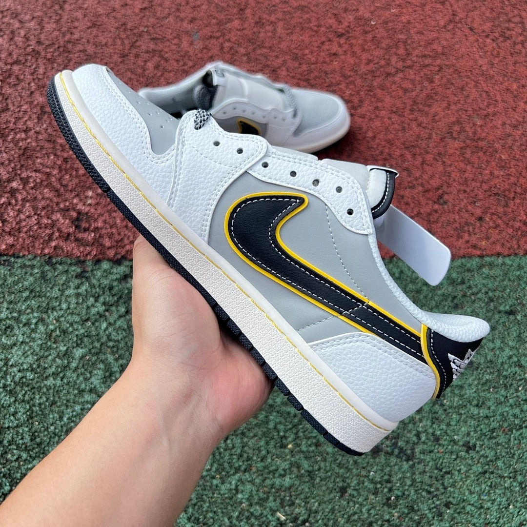 Nike Air Jordan 1 Low Xiaomi SU7 Custom Collaboration Sneakers Grey White Black Yellow