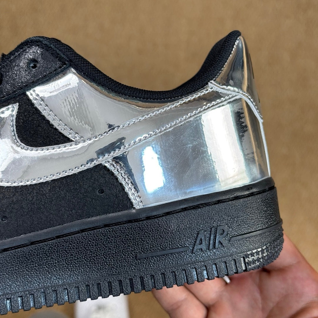 Nike Air Force 1 Low Black Metallic Silver CV1724-001