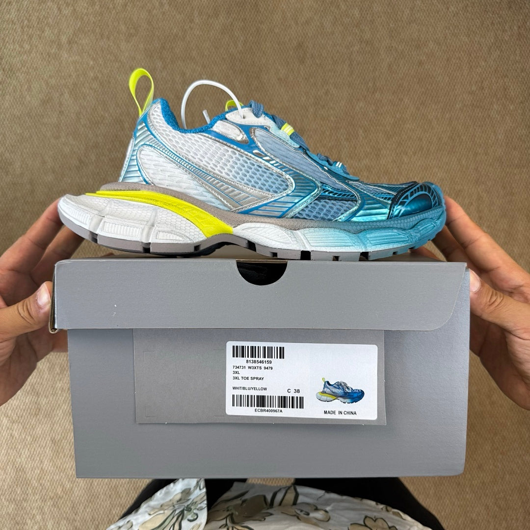 Balenciaga 3XL Trainer Blue / Fluo Yellow