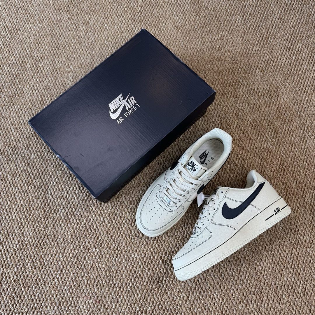 Nike Air Force 1 '07 LV8 Contrast Stitch Sail Black CV1724-100