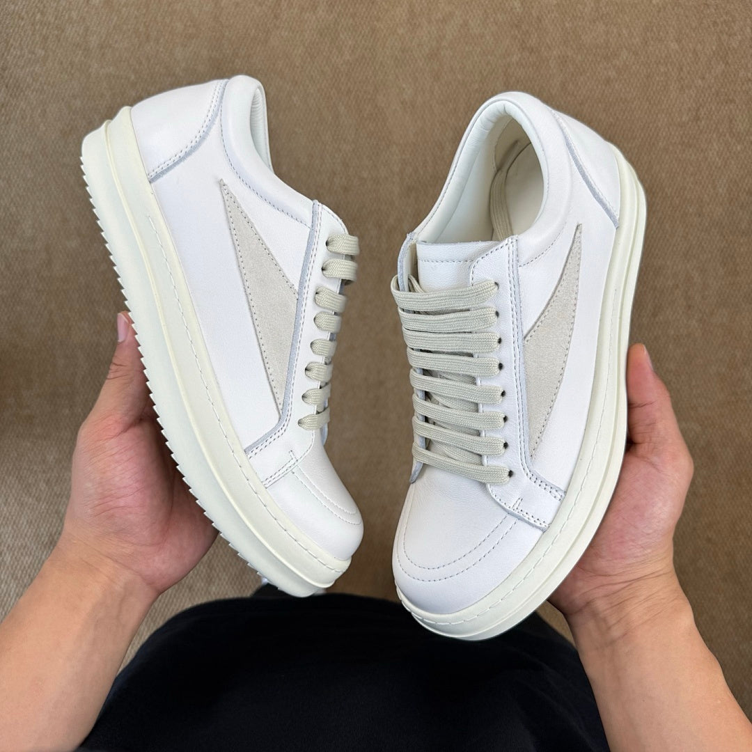 Rick Owens DRKSHDW Abstract Low Sneakers Milk DS02C5819 SQE