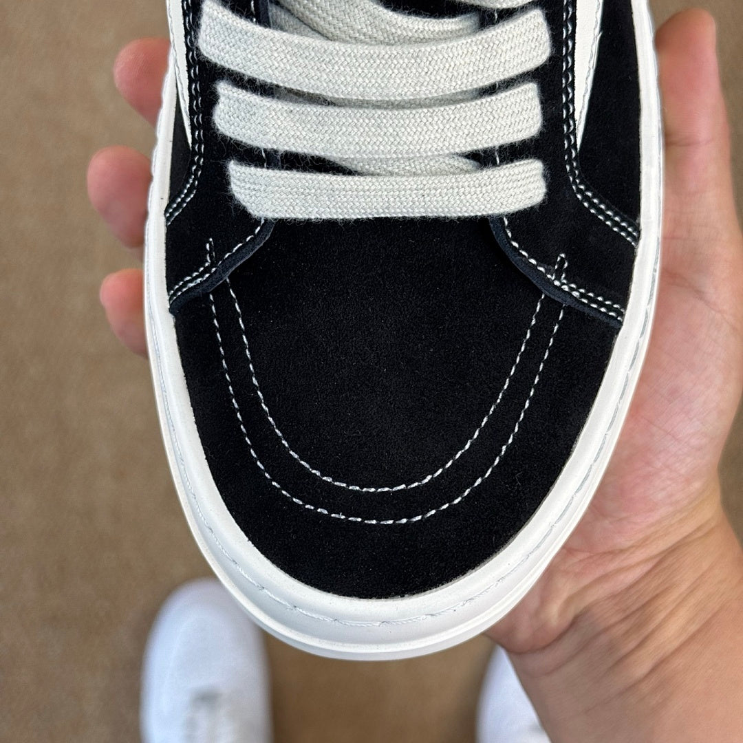 Rick Owens DRKSHDW Abstract Low Sneaker Black Milk