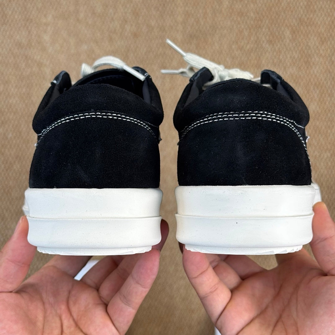 Rick Owens DRKSHDW Abstract Low Sneaker Black Milk
